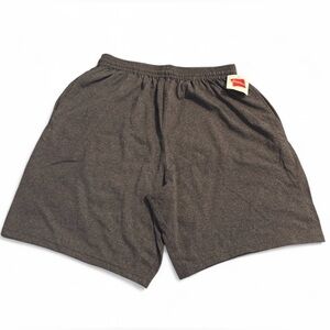 Hanes Men’s Charcoal Athletic Drawstring Shorts